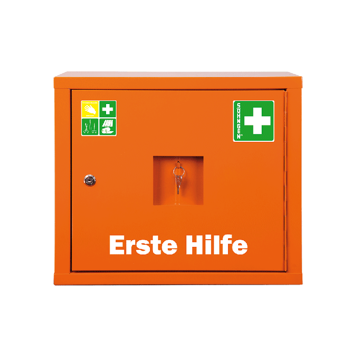 Ντουλάπι πρώτων βοηθειών JUNIORSAFE, πρότυπο, πορτοκαλί