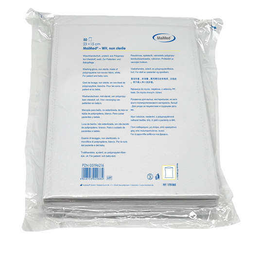 Γάντι πλυσίματος MaiMed, μη αποστειρωμένο, από φλις