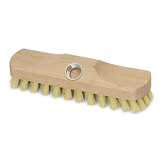 Nölle Profi Brush 22 cm Schrubber mit Gewinde, hartes Fibre-Ersatzteil, 1 Stück von Nölle Profi Brush Bürsten- & Pinseltechnik e.K.; ideal als Ersatzteil mit Metallloch zur Stielbefestigung.