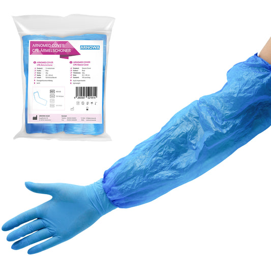 Προστατευτικά μανικιών ARNOMED PE, υγροαπωθητικά, μιας χρήσης | Τσάντα (100 τεμάχια)