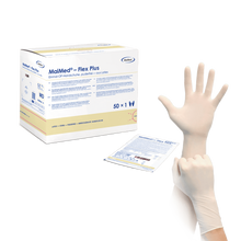 Χειρουργικά γάντια λάτεξ MaiMed-Flex Plus PF αποστειρωμένα χωρίς πούδρα, 50 ζεύγη/κουτί