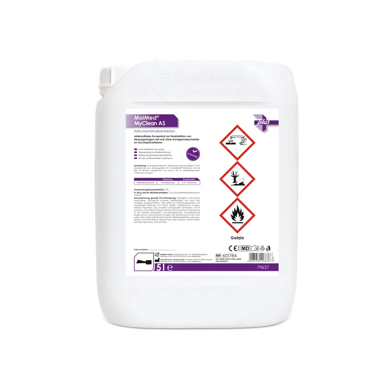 MaiMed MyClean AS, σύστημα αναρρόφησης απολύμανση & καθαρισμός 5l/δοχείο, 1 τεμάχιο | Δοχείο (5 λίτρα)