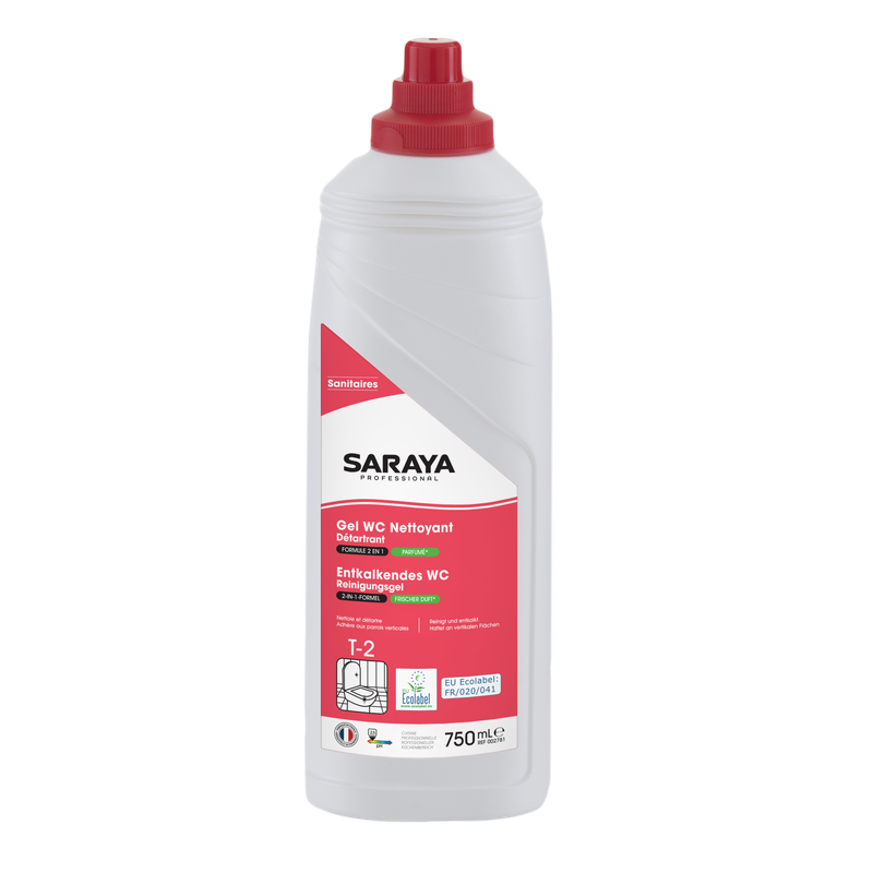 Saraya τζελ καθαρισμού τουαλέτας Ecolabel | Μπουκάλι (750 ml)