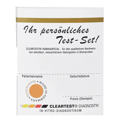 Cleartest Humanofecal, Πακέτο: 50 τεστ | Πακέτο (50 τεστ)