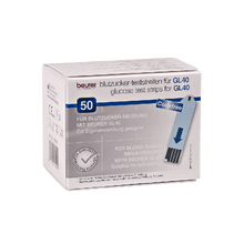 Ταινίες μέτρησης για Beurer GL 40 mg-dl, συσκευασία των 50 τεμαχίων