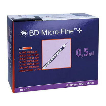 Σύριγγα ινσουλίνης Micro-Fine Plus | Συσκευασία (100 τεμάχια)