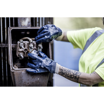 Γάντια νιτριλίου NITRAS, μπλε