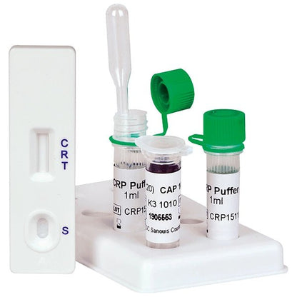 Cleartest CrP HS (10/60) High Sensitive Cut Off: 10mg/l Αναφορά: 60mg/l Συσκευασία: 10 δοκιμές | Πακέτο (10 τεστ)