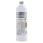 GastroPower V2-RAN, 1 l (4*1) από την Abena Re-Seller GmbH: Καθαριστικό ανοξείδωτου σε πλαστικό μπουκάλι με γκρι/λευκή ετικέτα, οδηγίες, κλίμακα pH και σύμβολα κινδύνου - ιδανικό για τον υγιεινό καθαρισμό σε επιχειρήσεις εστίασης.