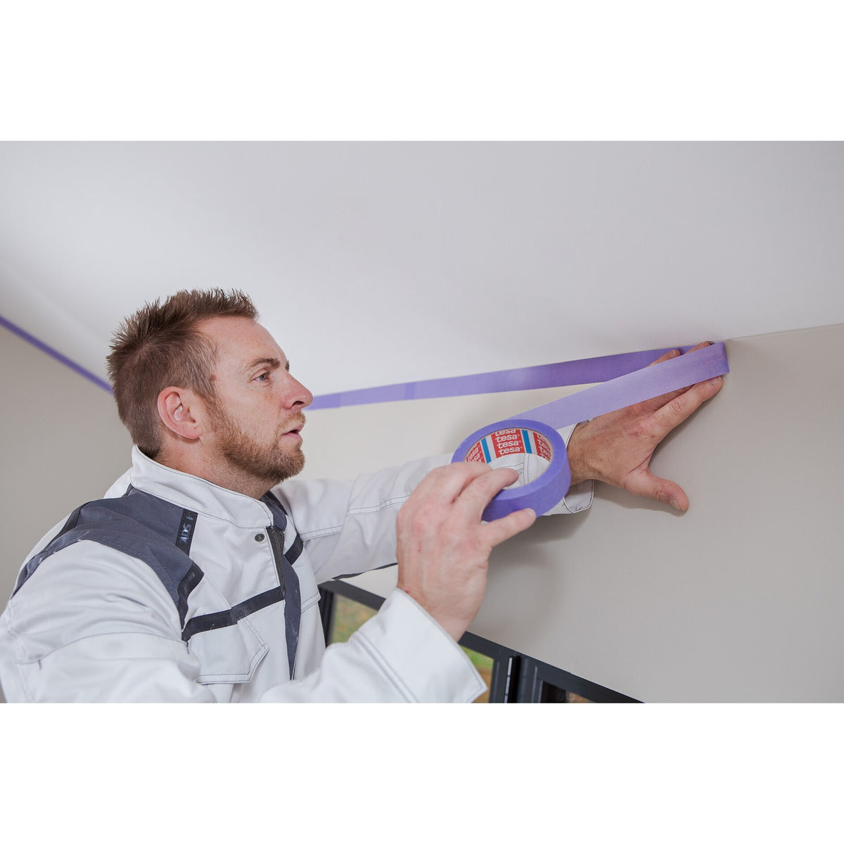 tesa Professional 4453 Precision Mask Medium Sensitive Papierabdeckband, violett – Anwendung