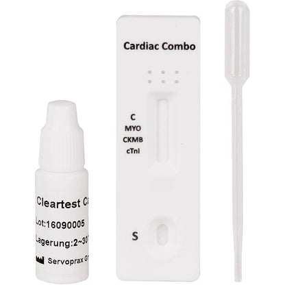 Πακέτο Cleartest Cardio Myglobin/CK-MB/Trop I: 10 τεστ | Πακέτο (10 τεστ)
