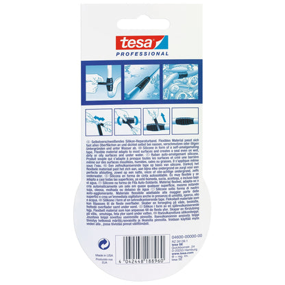 tesa Professional 4600 Xtreme Conditions Reparaturband, 3 m x 25 mm transparent