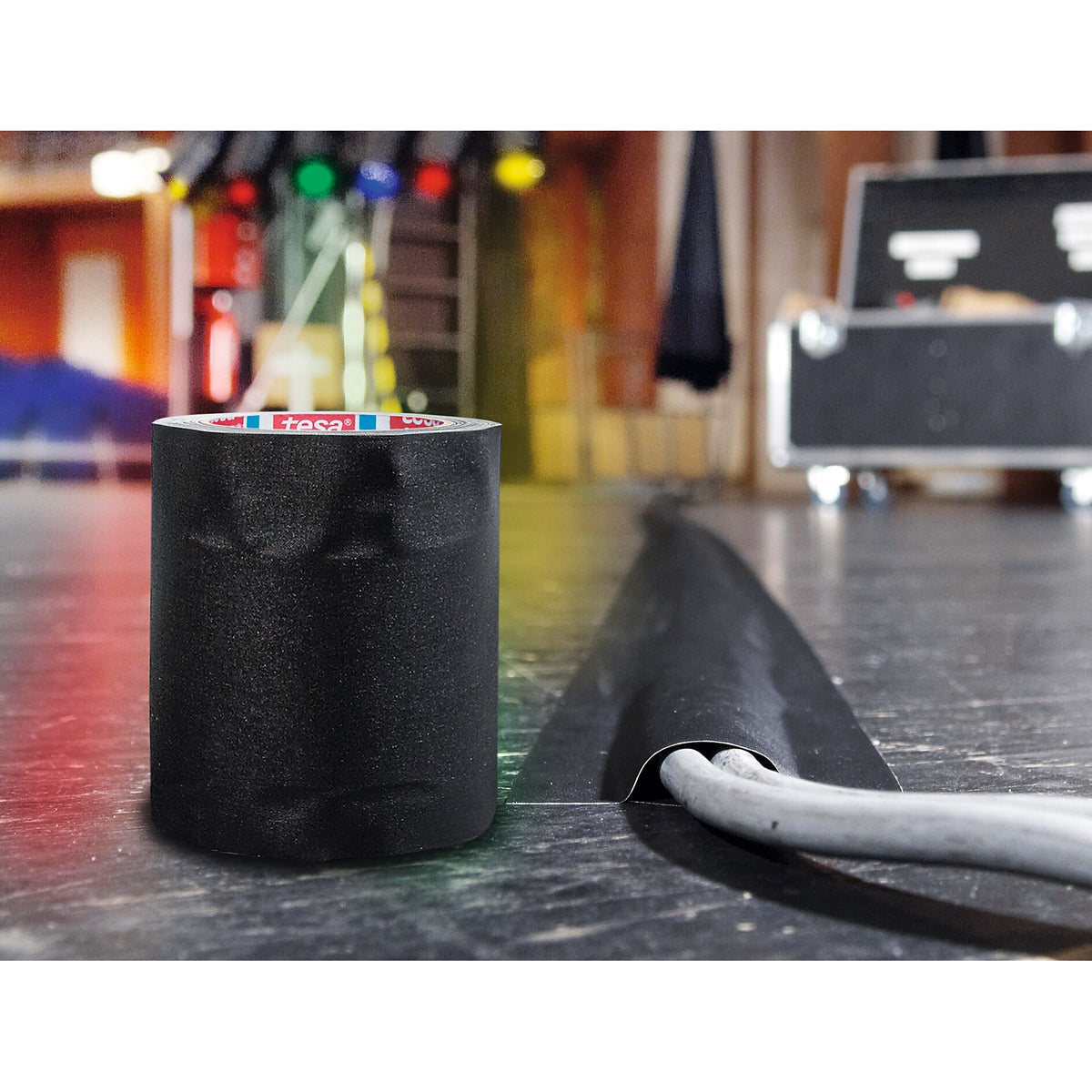 tesaband 4611, 25 m x 150 mm, schwarz-matt – Anwendung