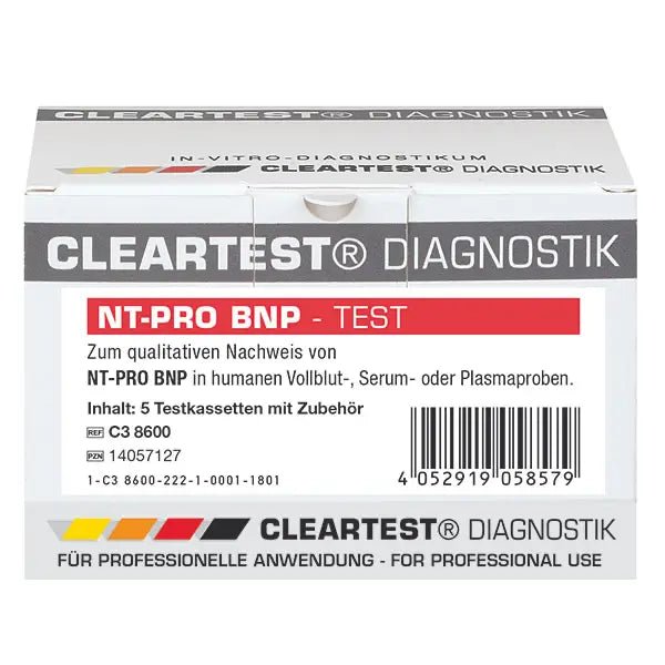 Πακέτο Cleartest NT-Pro BNP*: 5 δοκιμές | Πακέτο (5 τεστ)