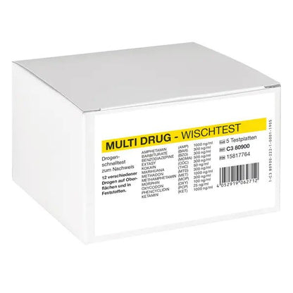 Cleartest Multi Drug wipe test 12πλάσιος συνδυασμός φαρμάκων, πλάκα δοκιμής