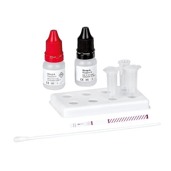 Cleartest Strep-A Eco Pack: 25 δοκιμαστικές ταινίες, συμπεριλαμβανομένων αξεσουάρ (χωρίς διάλυμα ελέγχου | Συσκευασία (25 δοκιμές)