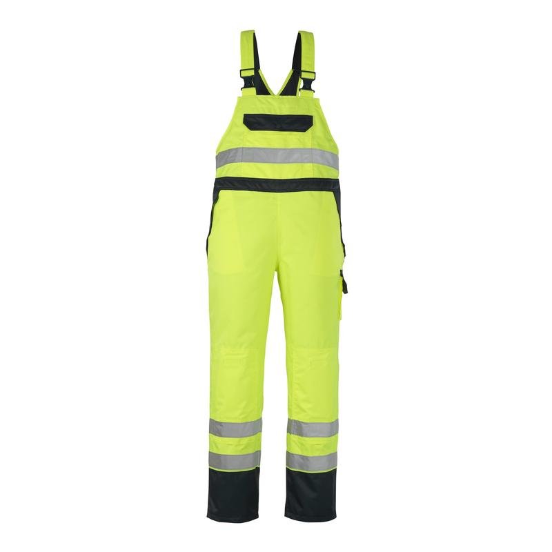 MASCOT® Wels dungarees, hi-vis κίτρινες/ναυτικές