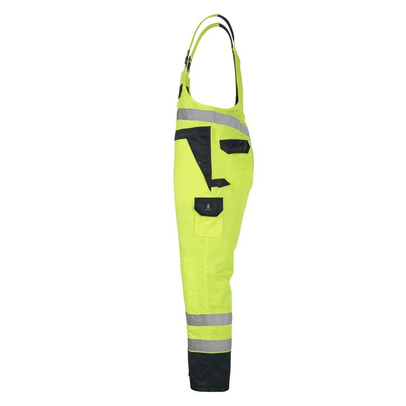 MASCOT® Wels dungarees, hi-vis κίτρινες/ναυτικές