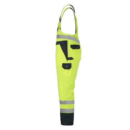 MASCOT® Wels dungarees, hi-vis κίτρινες/ναυτικές