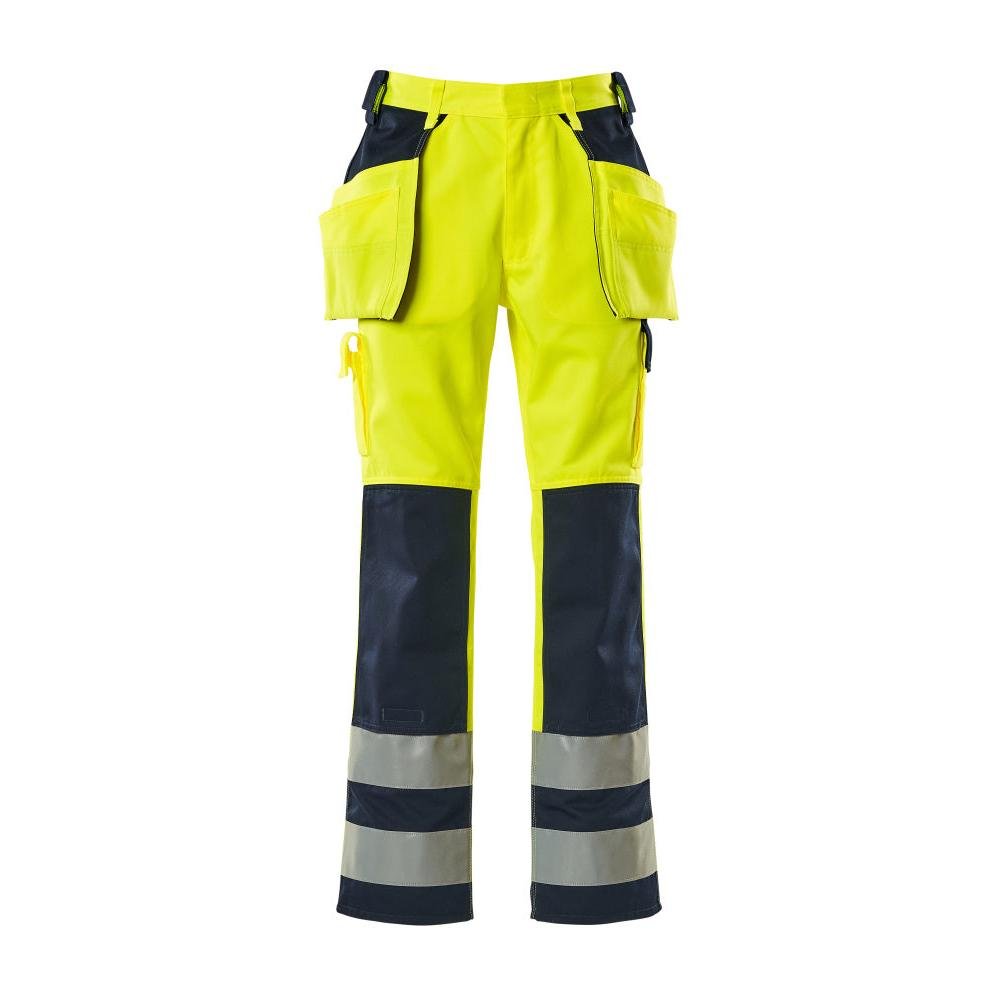 MASCOT® Almas craftsman παντελόνι, hi-vis κίτρινο/ναυτικό