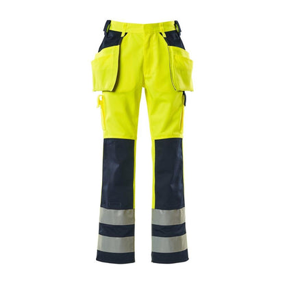 MASCOT® Almas craftsman παντελόνι, hi-vis κίτρινο/ναυτικό