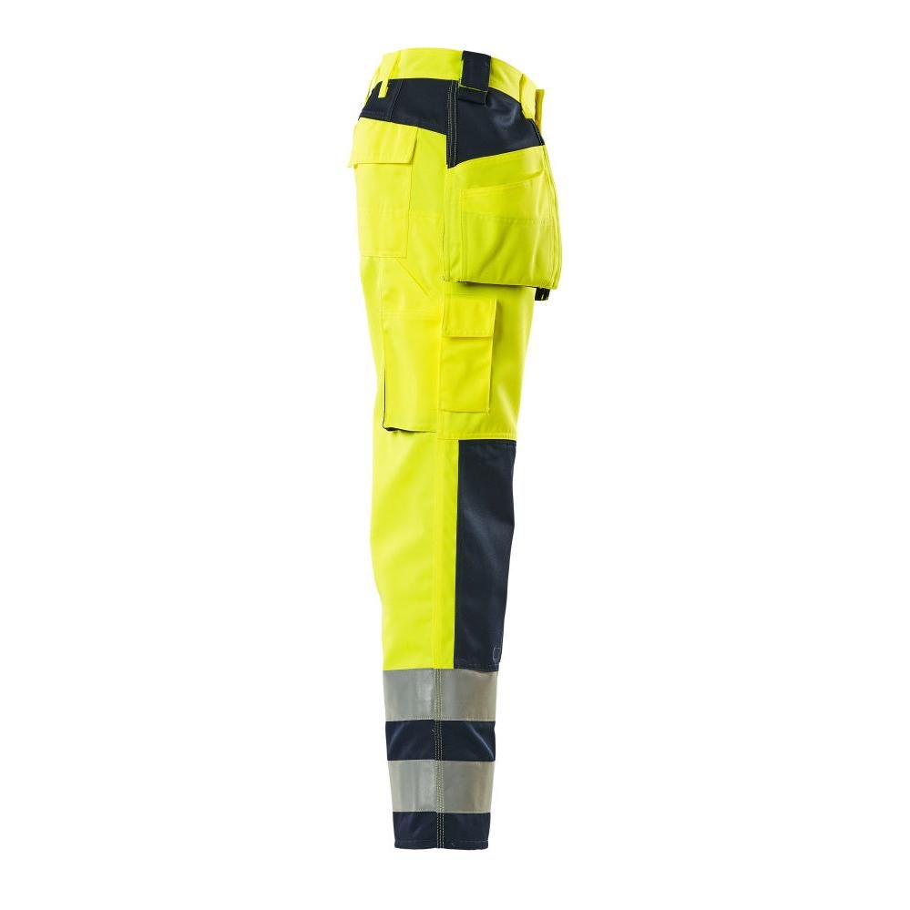MASCOT® Almas craftsman παντελόνι, hi-vis κίτρινο/ναυτικό