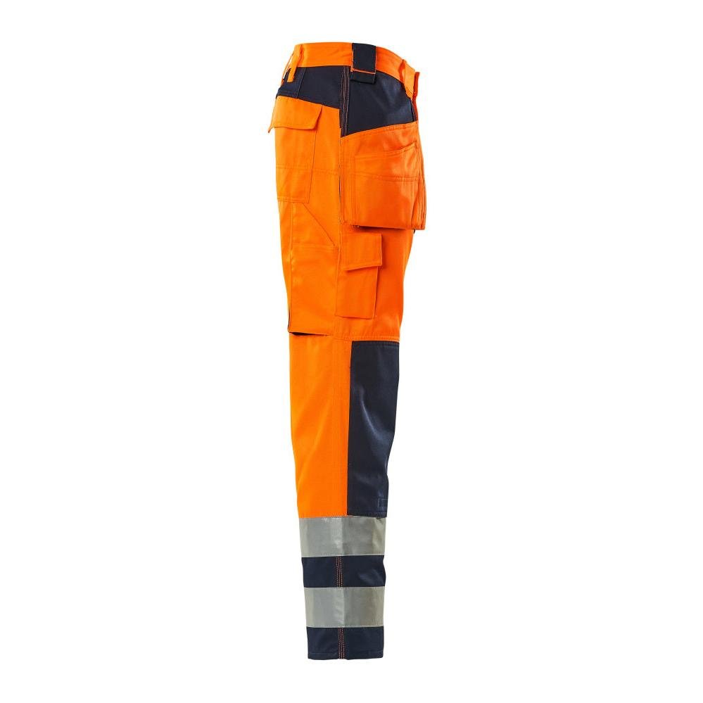 MASCOT® Almas craftsman παντελόνι, hi-vis πορτοκαλί/ναυτικό