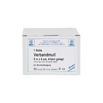 Verbandmull Sprechstundenpackung 5 m x 6 cm