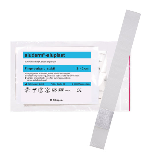 aluderm®-aluplast stabil, επίδεσμος για τα δάχτυλα, 18 x 2 εκ., 10 τεμάχια