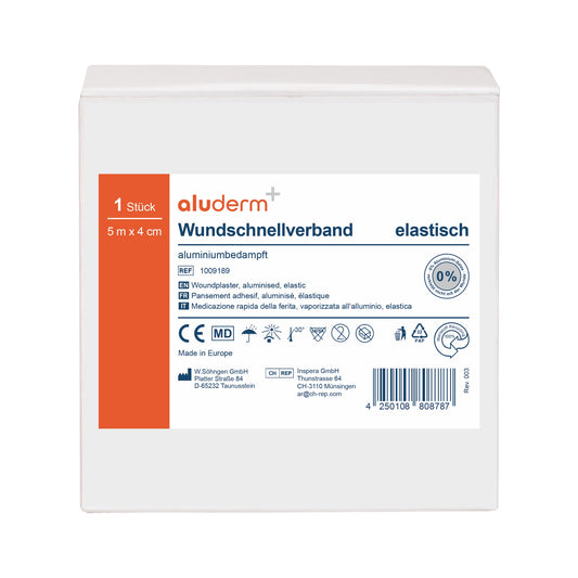 aluderm®-aluplast ελαστικό - σε ρολό 5 m x 4 cm