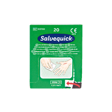 Salvequick – Μαντηλάκια καθαρισμού πληγών, κουτί των 20 τεμαχίων, χαρτοκιβώτιο των 20 τεμαχίων