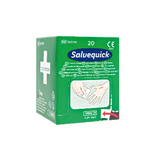 Salvequick – Μαντηλάκια καθαρισμού πληγών, κουτί των 20 τεμαχίων, χαρτοκιβώτιο των 20 τεμαχίων