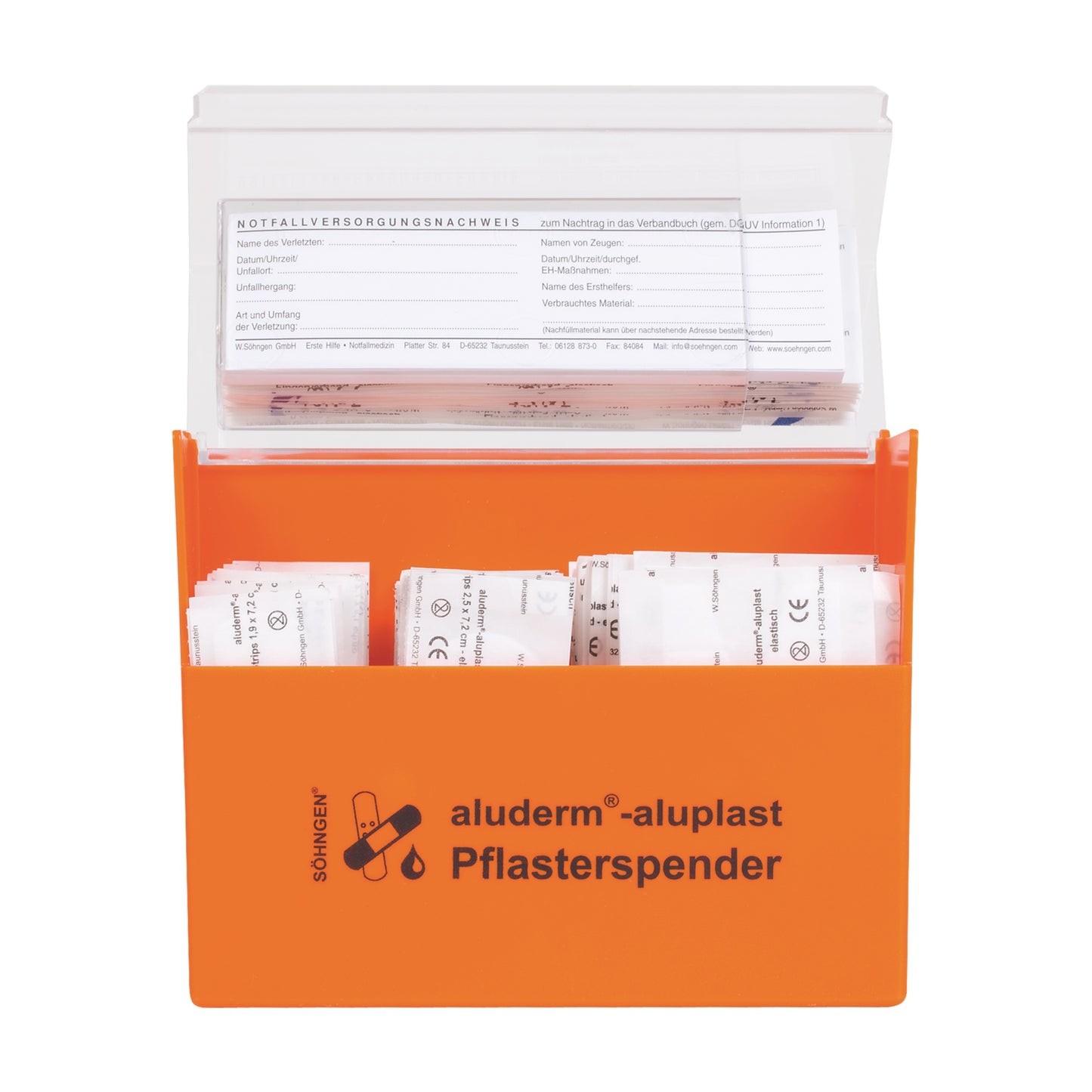 Pflasterspender aluderm®-aluplast gefüllt