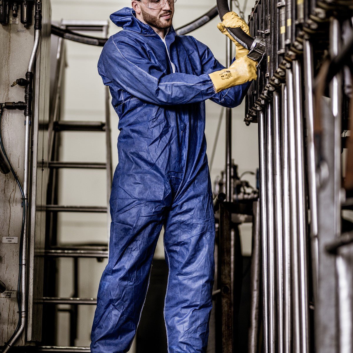 NITRAS POLYSAFE BASIC II, συνολική χημική προστασία, μπλε βασιλικό