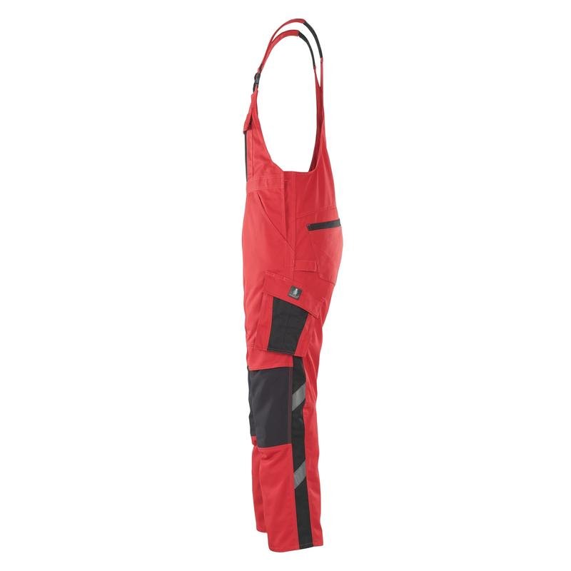 MASCOT® Leipzig dungarees, κόκκινο/μαύρο