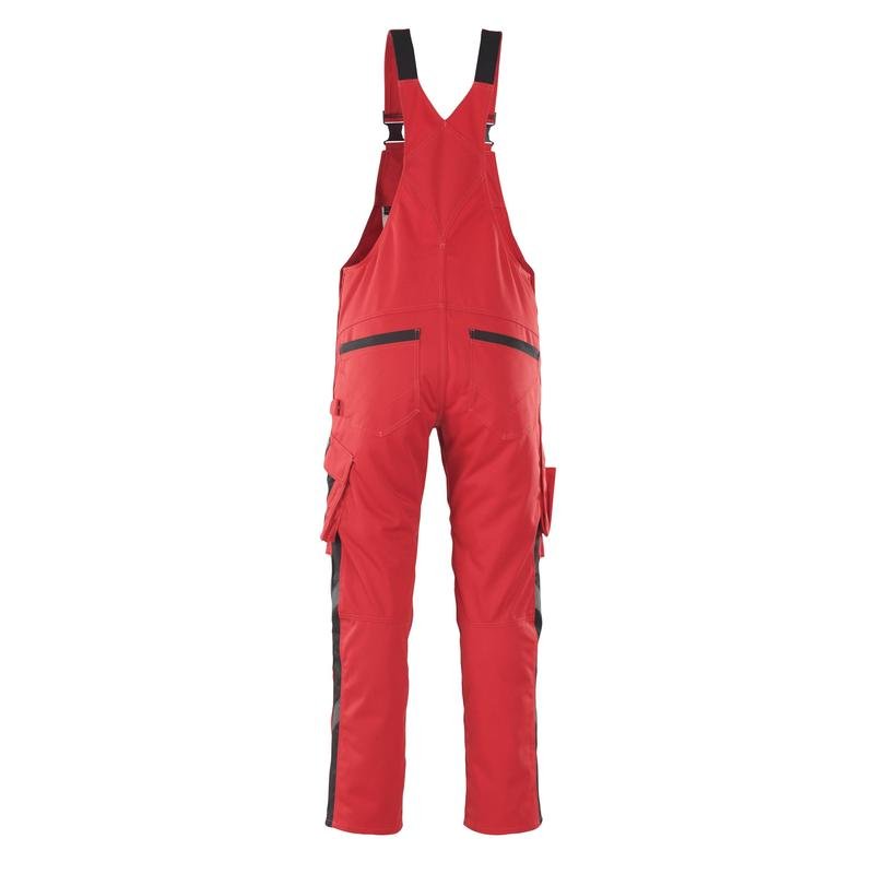 MASCOT® Leipzig dungarees, κόκκινο/μαύρο