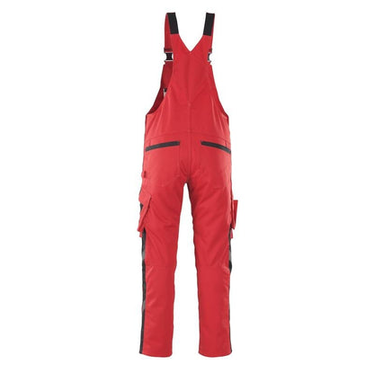 MASCOT® Leipzig dungarees, κόκκινο/μαύρο