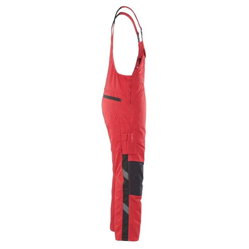 MASCOT® Leipzig dungarees, κόκκινο/μαύρο