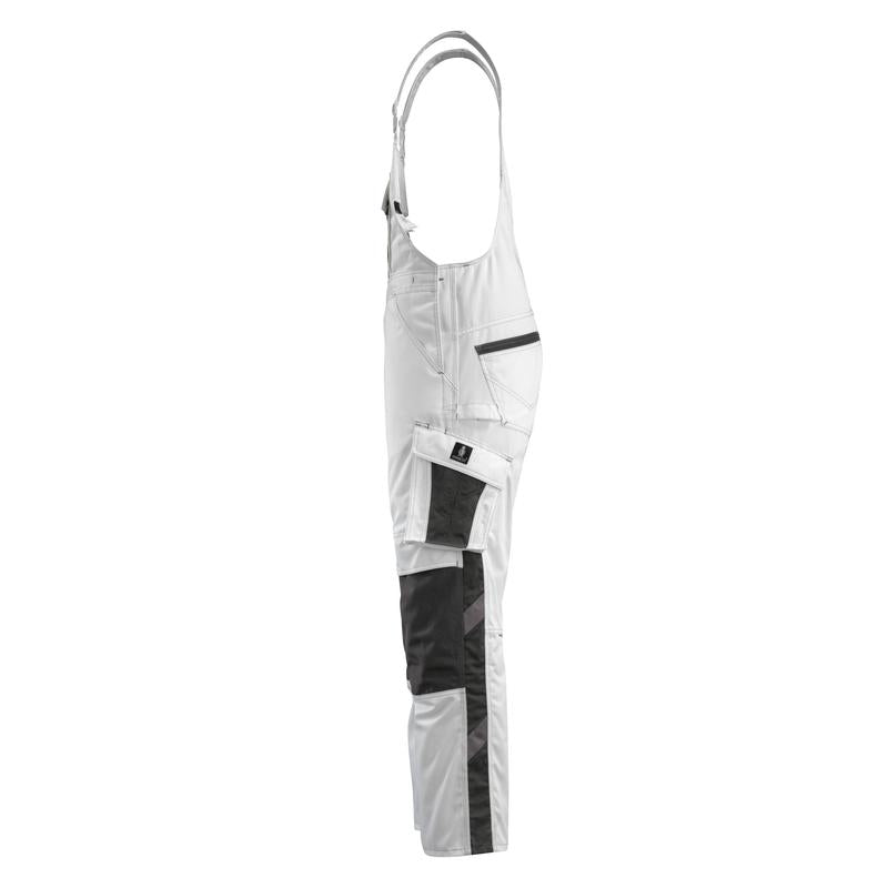 MASCOT® Augsburg dungarees, λευκό/σκούρο ανθρακί