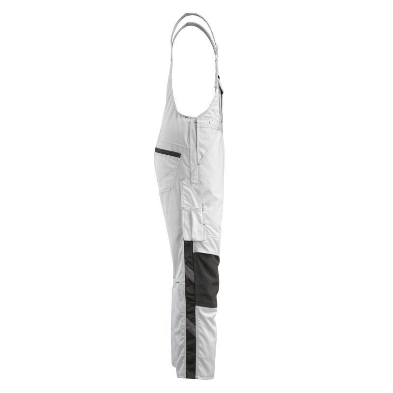 MASCOT® Augsburg dungarees, λευκό/σκούρο ανθρακί
