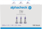Νυστέρια ασφαλείας Alphacheck TRI 23G | Συσκευασία (100 τεμάχια)