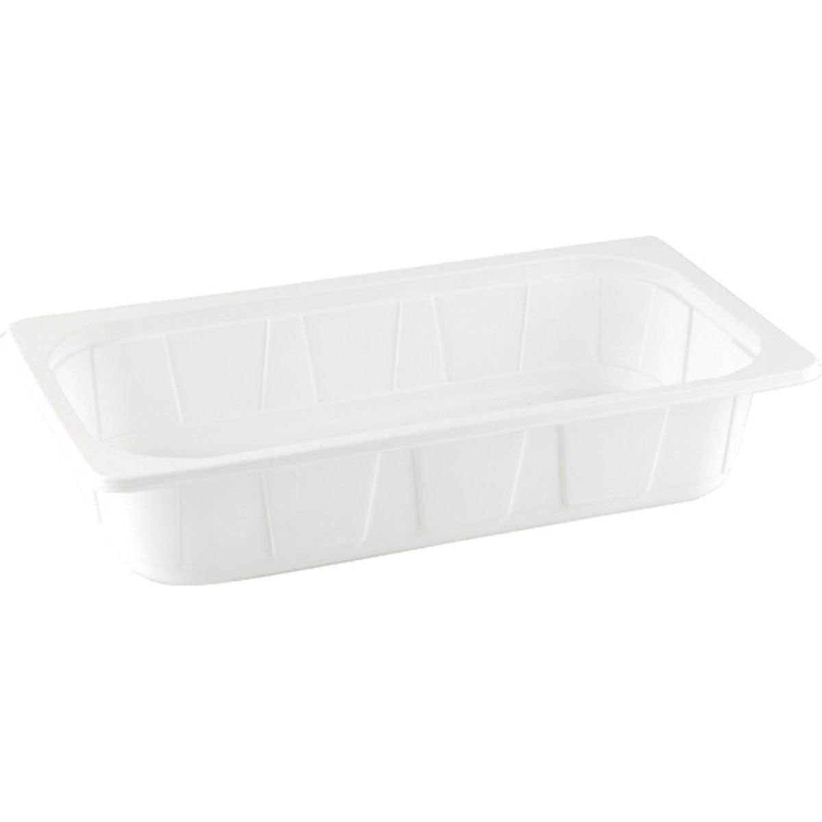 Η Duni GmbH PP Schale 1/3 GN, Λευκό (325x176x65 mm) έχει ελαφρώς κεκλιμένες πλευρές και επίπεδο χείλος. Το ορθογώνιο δοχείο από πολυπροπυλένιο είναι ιδανικό για την εστίαση και παραδίδεται σε συσκευασία των 144 τεμαχίων.