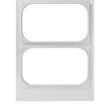 Η κασέτα Duni GmbH DF15/25 για PP 1/4 GN λεκάνες (265x161 mm, 2-χρήσεις) είναι μια μεταλλική πλάκα με δύο κεντρικές, στρογγυλεμένες ορθογώνιες εγκοπές και μικρές τρύπες στις γωνίες για στερέωση - ιδανική για την αποθήκευση τροφίμων στη γαστρονομία. Συσκευασία: 1 τεμάχιο.