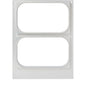 Η κασέτα Duni GmbH DF15/25 για PP 1/4 GN λεκάνες (265x161 mm, 2-χρήσεις) είναι μια μεταλλική πλάκα με δύο κεντρικές, στρογγυλεμένες ορθογώνιες εγκοπές και μικρές τρύπες στις γωνίες για στερέωση - ιδανική για την αποθήκευση τροφίμων στη γαστρονομία. Συσκευασία: 1 τεμάχιο.