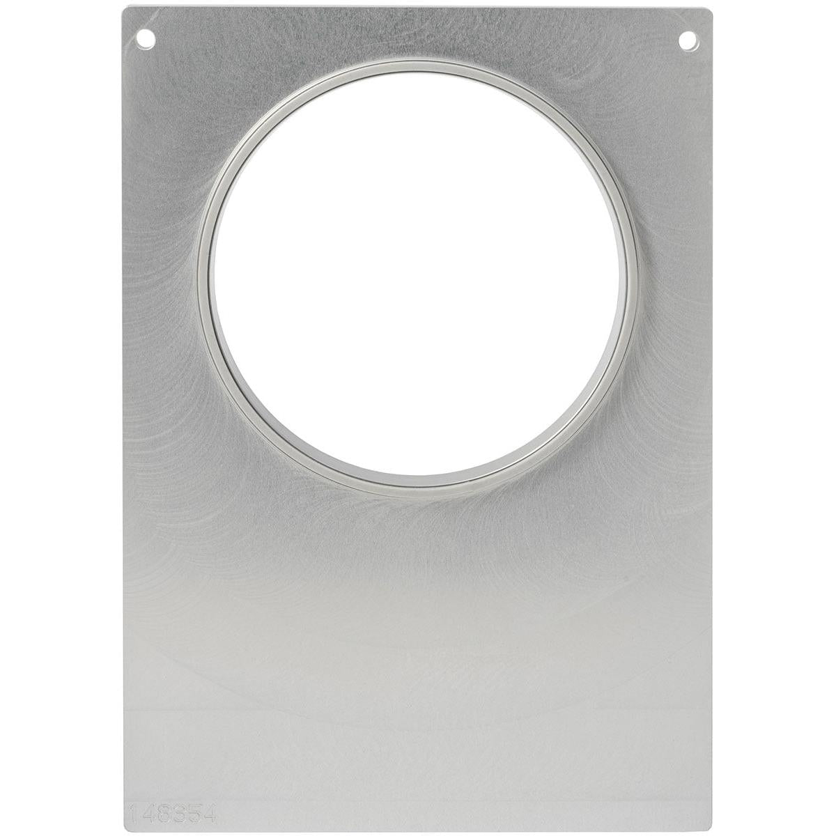 Μια επίπεδη, ορθογώνια μεταλλική πλάκα με μια μεγάλη κεντρική οπή και δύο τρύπες κοντά στις πάνω γωνίες, σχεδιασμένη για την κασέτα DF10/20 για πολλαπλά μπολ 350-650 ml από την Duni GmbH. Η βουρτσισμένη επιφάνεια της προσδίδει μια μοντέρνα πινελιά.