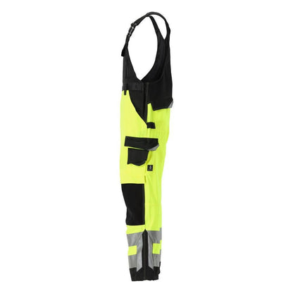 MASCOT® Newcastle dungarees, κίτρινο/μαύρο υψηλής ποιότητας
