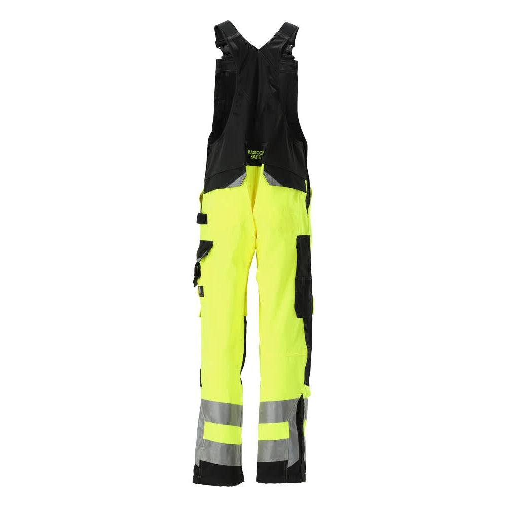 MASCOT® Newcastle dungarees, κίτρινο/μαύρο υψηλής ποιότητας