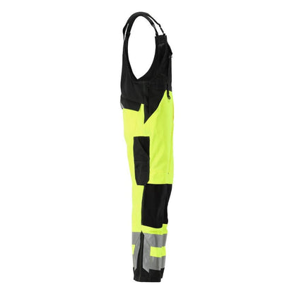 MASCOT® Newcastle dungarees, κίτρινο/μαύρο υψηλής ποιότητας