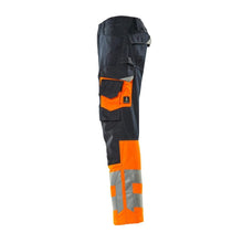 Παντελόνι MASCOT® Leeds, μαύρο μπλε/hi-vis πορτοκαλί