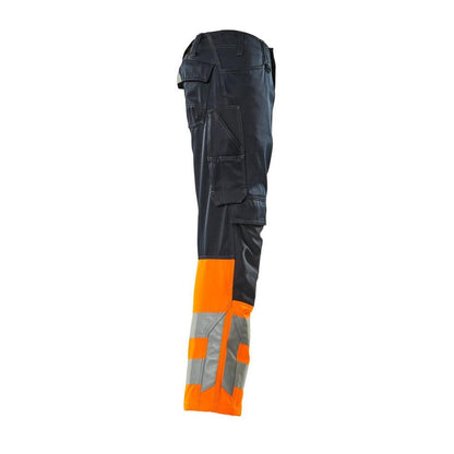 Παντελόνι MASCOT® Leeds, μαύρο μπλε/hi-vis πορτοκαλί